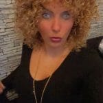 Front Lace Wig Fashion Cabelo Sintético Afro Cacheado 4 Cores de 35cm photo review