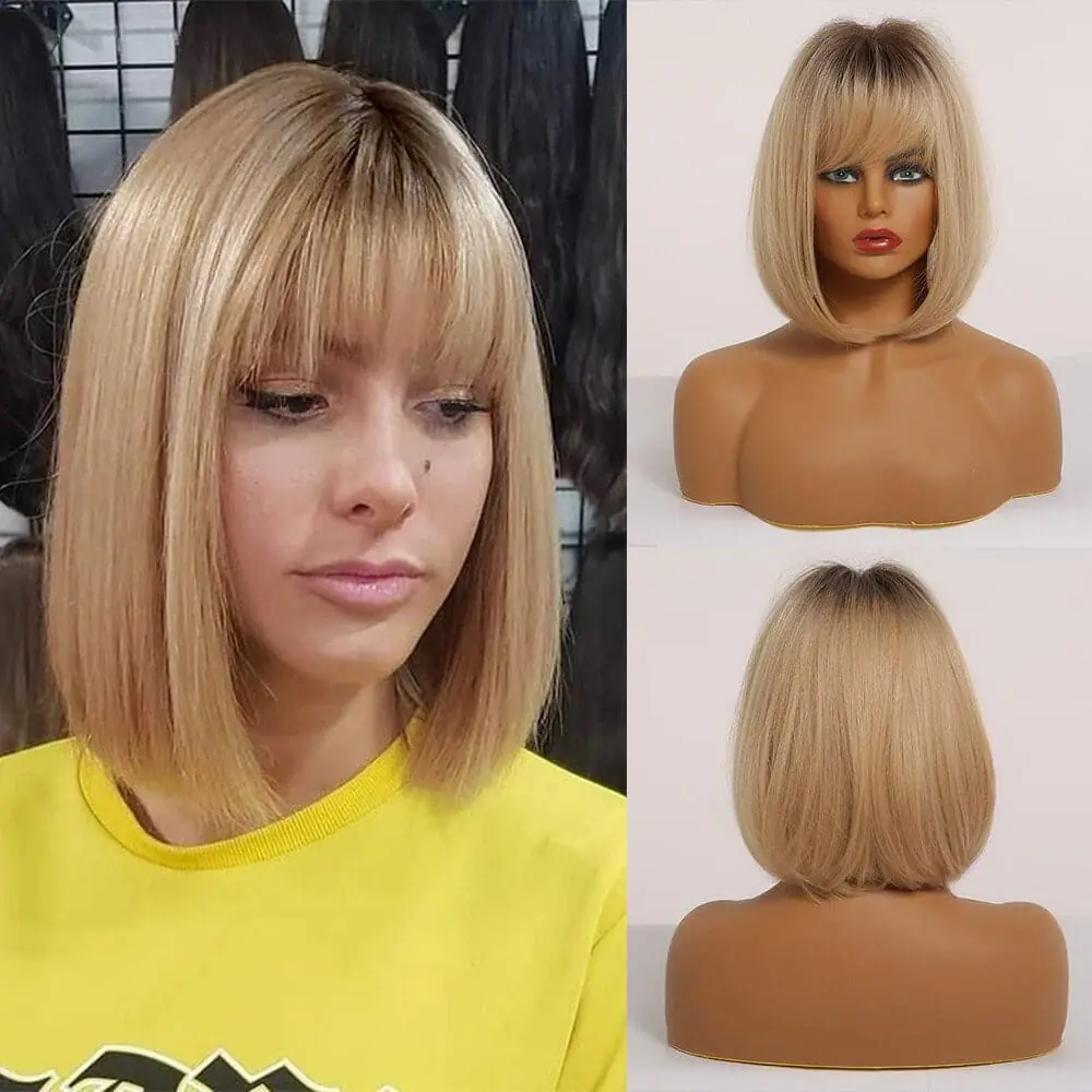 gold lace front wigs